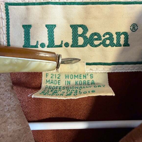 No Longer Available Vintage L.L.Bean Women's Pig Suede Leather Field Jacket - Picture 6 of 10